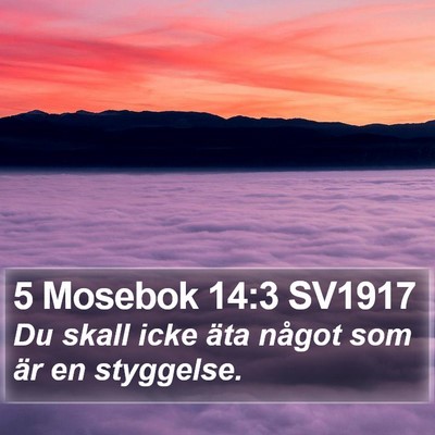 5 Mosebok 14:3 SV1917 Bible Verse Image