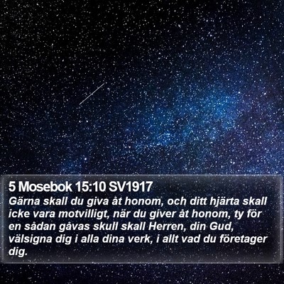 5 Mosebok 15:10 SV1917 Bible Verse Image
