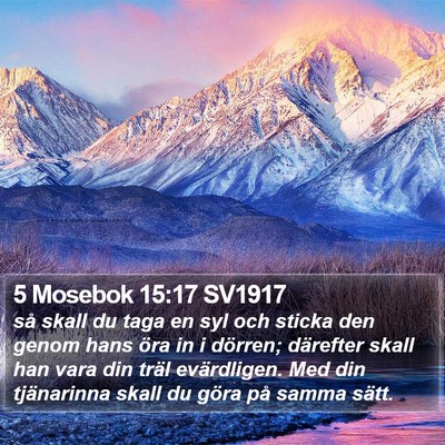 5 Mosebok 15:17 SV1917 Bible Verse Image