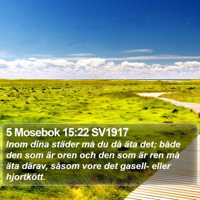 5 Mosebok 15:22 SV1917 Bible Verse Image