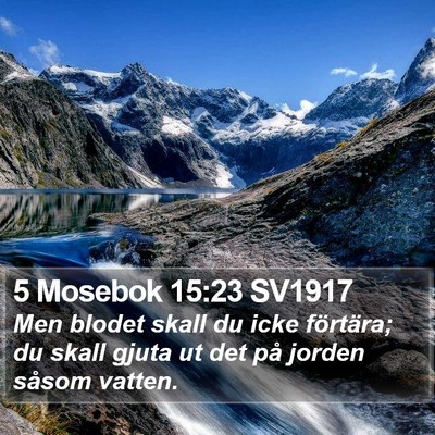 5 Mosebok 15:23 SV1917 Bible Verse Image