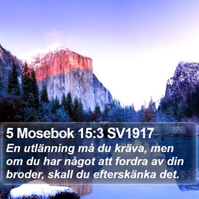 5 Mosebok 15:3 SV1917 Bible Verse Image
