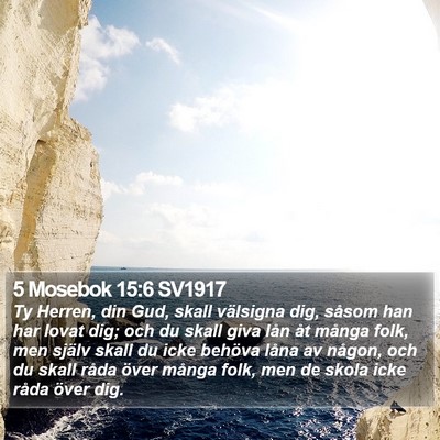 5 Mosebok 15:6 SV1917 Bible Verse Image