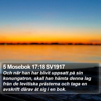 5 Mosebok 17:18 SV1917 Bible Verse Image