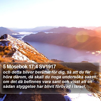 5 Mosebok 17:4 SV1917 Bible Verse Image