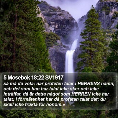 5 Mosebok 18:22 SV1917 Bible Verse Image