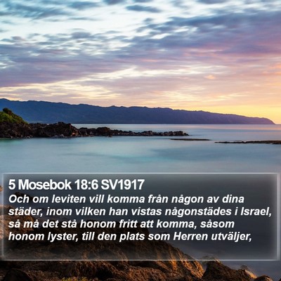 5 Mosebok 18:6 SV1917 Bible Verse Image