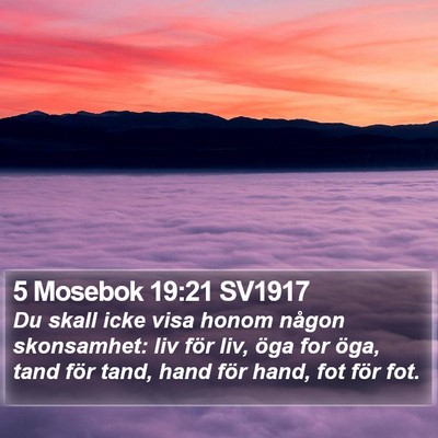 5 Mosebok 19:21 SV1917 Bible Verse Image