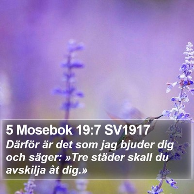 5 Mosebok 19:7 SV1917 Bible Verse Image