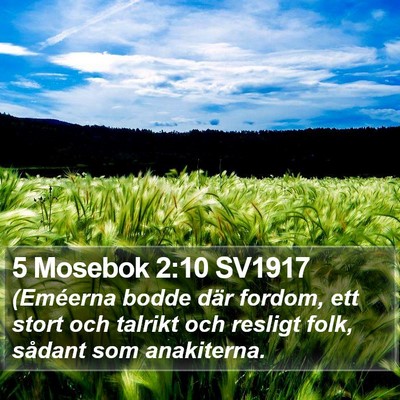 5 Mosebok 2:10 SV1917 Bible Verse Image