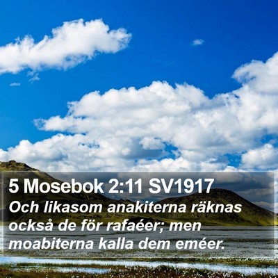 5 Mosebok 2:11 SV1917 Bible Verse Image