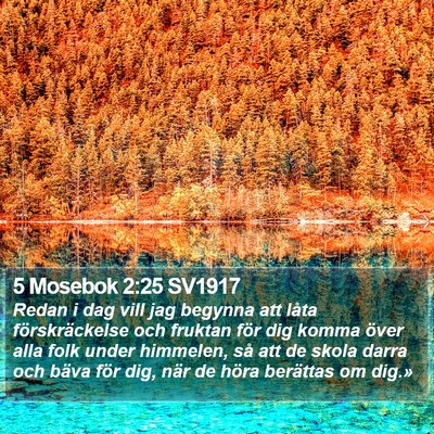 5 Mosebok 2:25 SV1917 Bible Verse Image