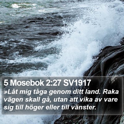 5 Mosebok 2:27 SV1917 Bible Verse Image
