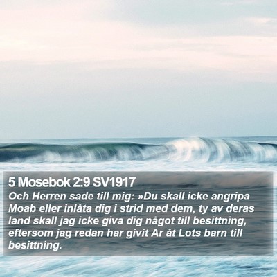 5 Mosebok 2:9 SV1917 Bible Verse Image