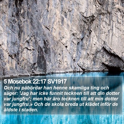 5 Mosebok 22:17 SV1917 Bible Verse Image