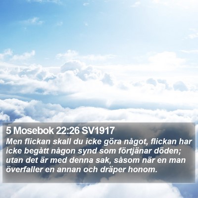 5 Mosebok 22:26 SV1917 Bible Verse Image