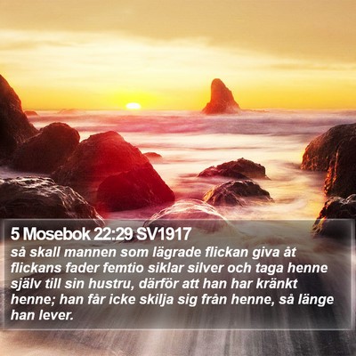 5 Mosebok 22:29 SV1917 Bible Verse Image