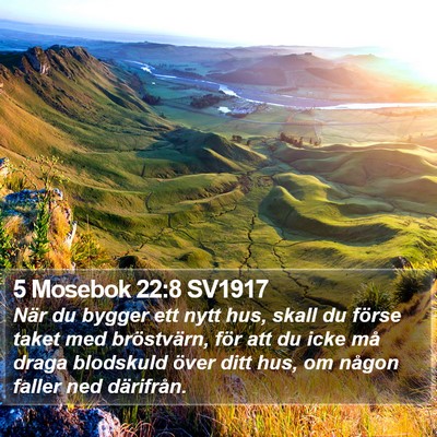 5 Mosebok 22:8 SV1917 Bible Verse Image