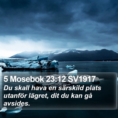 5 Mosebok 23:12 SV1917 Bible Verse Image