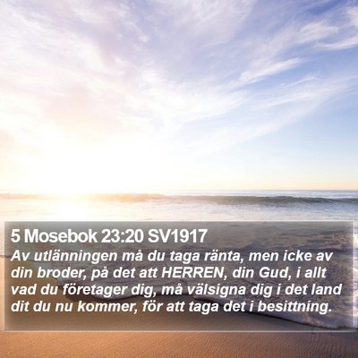 5 Mosebok 23:20 SV1917 Bible Verse Image