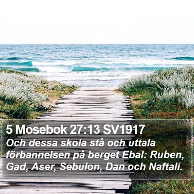 5 Mosebok 27:13 SV1917 Bible Verse Image
