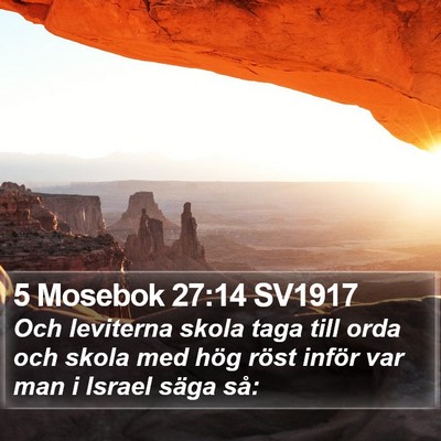 5 Mosebok 27:14 SV1917 Bible Verse Image