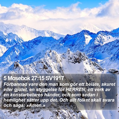 5 Mosebok 27:15 SV1917 Bible Verse Image
