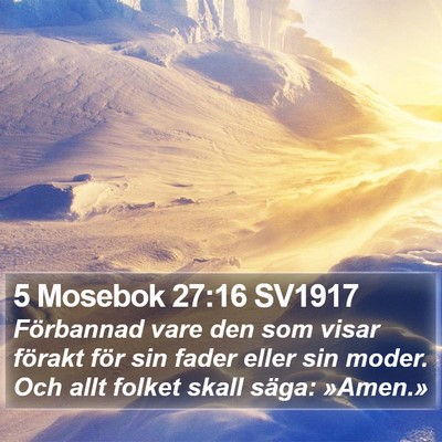 5 Mosebok 27:16 SV1917 Bible Verse Image