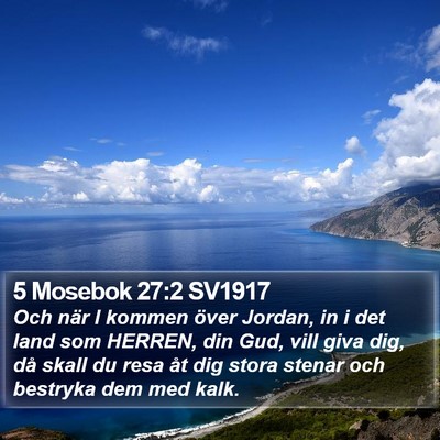 5 Mosebok 27:2 SV1917 Bible Verse Image