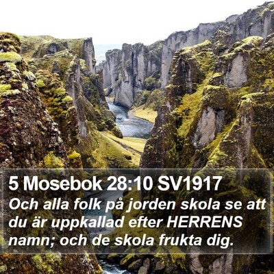 5 Mosebok 28:10 SV1917 Bible Verse Image
