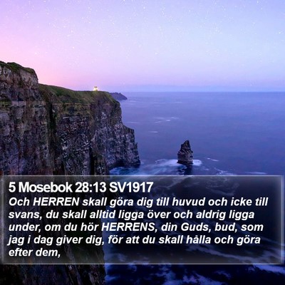 5 Mosebok 28:13 SV1917 Bible Verse Image