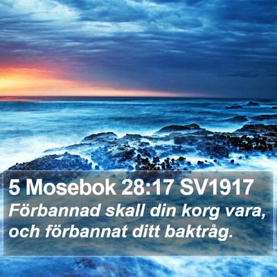 5 Mosebok 28:17 SV1917 Bible Verse Image