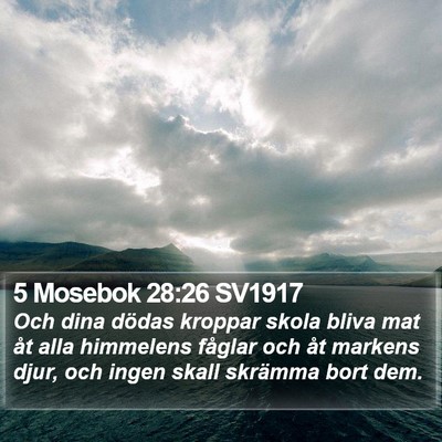 5 Mosebok 28:26 SV1917 Bible Verse Image