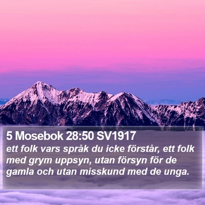 5 Mosebok 28:50 SV1917 Bible Verse Image