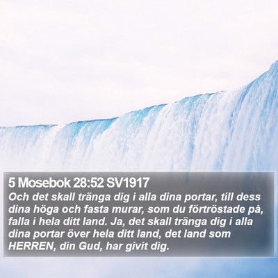 5 Mosebok 28:52 SV1917 Bible Verse Image