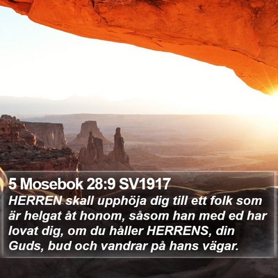 5 Mosebok 28:9 SV1917 Bible Verse Image