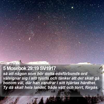 5 Mosebok 29:19 SV1917 Bible Verse Image