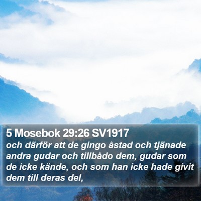 5 Mosebok 29:26 SV1917 Bible Verse Image