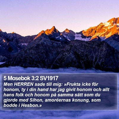 5 Mosebok 3:2 SV1917 Bible Verse Image