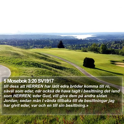 5 Mosebok 3:20 SV1917 Bible Verse Image