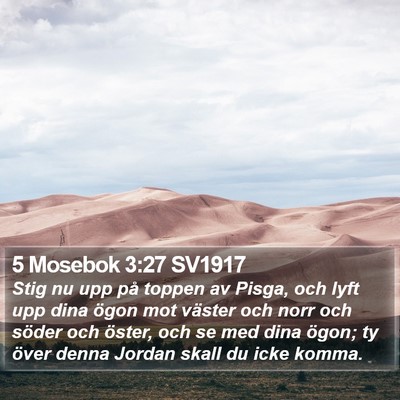5 Mosebok 3:27 SV1917 Bible Verse Image