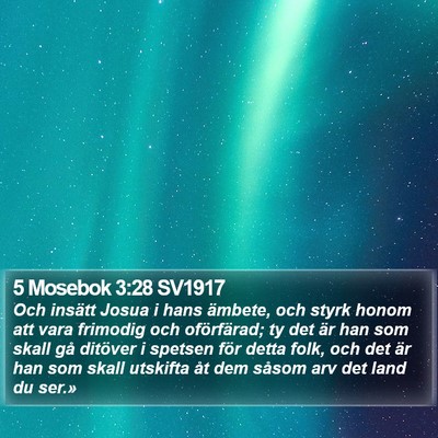 5 Mosebok 3:28 SV1917 Bible Verse Image