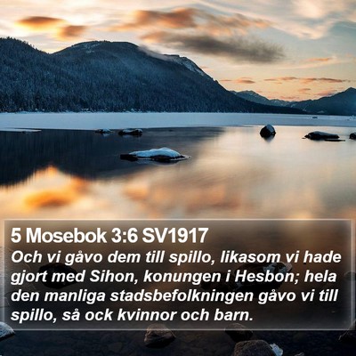 5 Mosebok 3:6 SV1917 Bible Verse Image