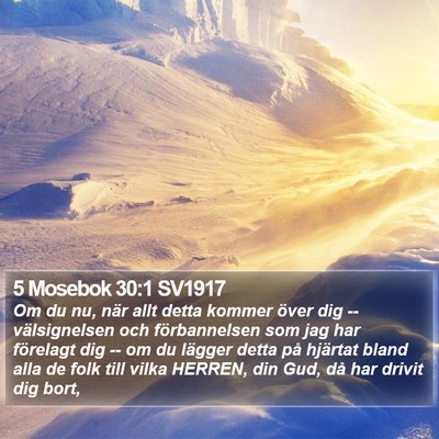 5 Mosebok 30:1 SV1917 Bible Verse Image