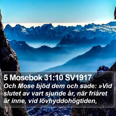 5 Mosebok 31:10 SV1917 Bible Verse Image
