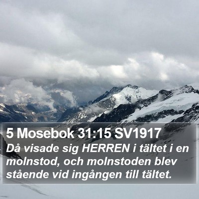 5 Mosebok 31:15 SV1917 Bible Verse Image