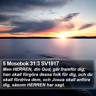 5 Mosebok 31:3 SV1917 Bible Verse Image