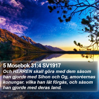 5 Mosebok 31:4 SV1917 Bible Verse Image
