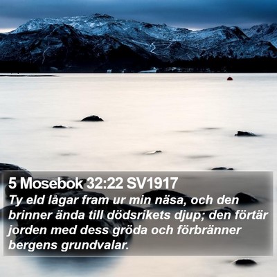 5 Mosebok 32:22 SV1917 Bible Verse Image