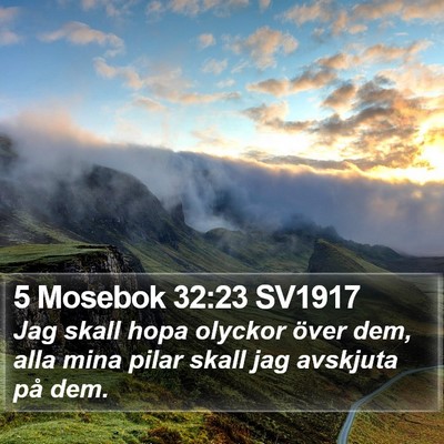 5 Mosebok 32:23 SV1917 Bible Verse Image